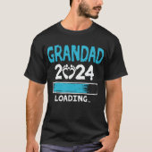 Grandad 2024 laden nieuwe opa opa te zijn t-shirt (Voorkant)
