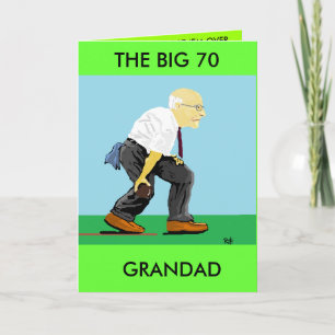 GRANDAD 70E BIRTHDAY KAART