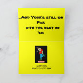 GRANDAD 70E GOLFVERJAARDAG KAART (Binnen)