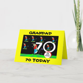GRANDAD 70E GOLFVERJAARDAG KAART