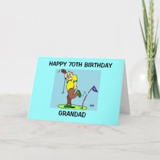 GRANDAD 70E VERJAARDAG KAART