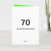 GRANDAD 70E VERJAARDAG KAART (Achterkant)