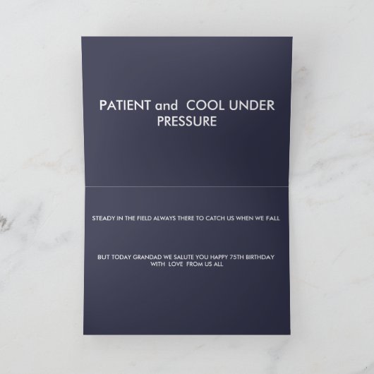 GRANDAD 75E VERJAARDAG KAART (Binnen)