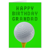 Grandad Birthday Golf (Voorkant)