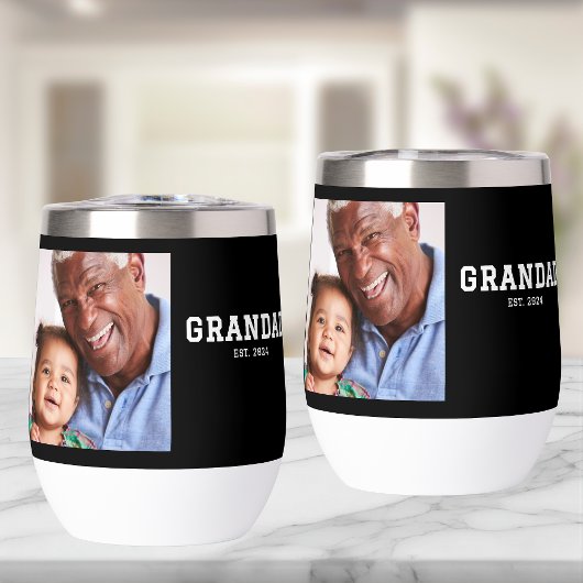 Grandad Established Bold Black Photo