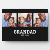 Grandad Established Elegant Bold Black 3 Photo Fotoplaat (voorkant)