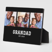 Grandad Established Elegant Bold Black 3 Photo Fotoplaat (Zijkant)