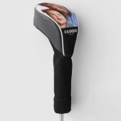 Grandad Established Modern Bold Photo Golfheadcover (Schuin)