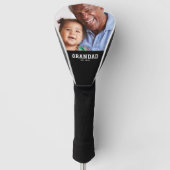 Grandad Established Modern Bold Photo Golfheadcover (Voorkant)