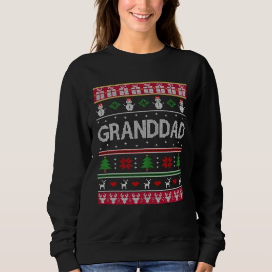 Grandad  for Christmas from Grandson Granddaughter Trui (Voorkant)