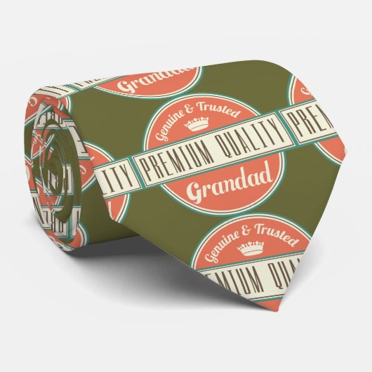 Grandad (Funny) Gift Stropdas (Opgerold)