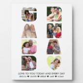 GRANDAD Letter Cutout 8 Photo Collage Personated Fotoplaat (Voorkant)