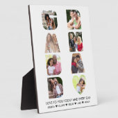 GRANDAD Letter Cutout 8 Photo Collage Personated Fotoplaat (Zijkant)