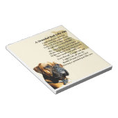 Grandad Poem - Boxer Dog Design Notitieblok (Schuin)