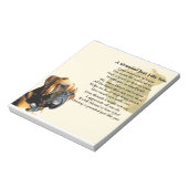 Grandad Poem - Boxer Dog Design Notitieblok (Linkerzijde)