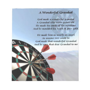 Grandad Poem - Darts Notitieblok