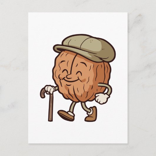 Grandad Walnut Briefkaart (Voorkant)