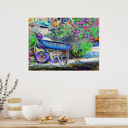 GRANDAD'S WHEELBARROW POSTER (Keuken)