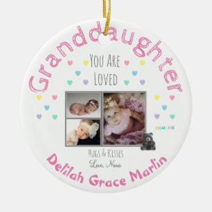 Grandaughter Ceramic Photo Ornament