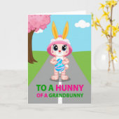 Grandbunny Pasen Eierkaart Kaart (Gele Bloem)