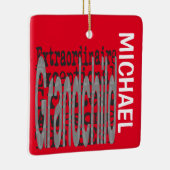 Grandchild Extraordinaire CUSTOM Keramisch Ornament (Rechts)