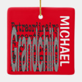 Grandchild Extraordinaire CUSTOM Keramisch Ornament (Achterkant)