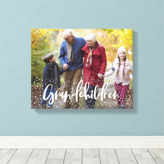 GRANDCHILDREN CANVAS AFDRUK (Insitu (Houten vloer))