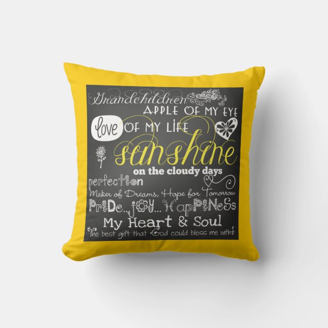 Grandchildren Love and Inspiration Pillow Kussen (Voorkant)