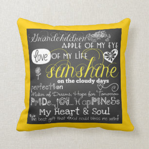 Grandchildren Love and Inspiration Pillow Kussen