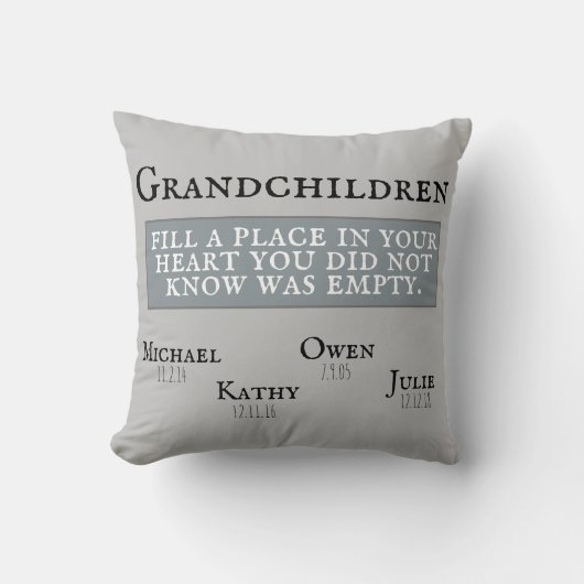 Grandchildren Pillow Kussen (Voorkant)