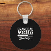 Granddad 2026 Loading New Baby Pregnancy Reveal  Sleutelhanger (Voorkant)
