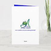 Granddaughter 4th Birthday Stars Kaart (Achterkant)