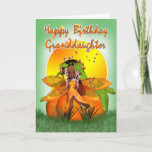 Granddaughter Birthday Card - Moonies Citrus Fairy Kaart<br><div class="desc">Granddaughter Birthday Card - Moonies Citrus Fairy - African American</div>