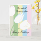 Granddaughter / Birthday - General - Pastel Floral Kaart (Gele Bloem)