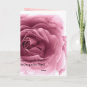 GRANDDAUGHTER Birthday - Roze roze en ongeremde ar Kaart (Achterkant)