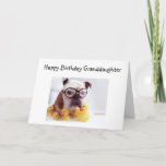 "GRANDDAUGHTER" BIRTHDAY WISHT KAART<br><div class="desc">Deze Bulldog Line die ik heb gemaakt,  is schattig en ik ben er 100% zeker van dat 'je grootdochters' van deze BIRTHDAY-KAART zullen houden die van jou wordt gestuurd!</div>