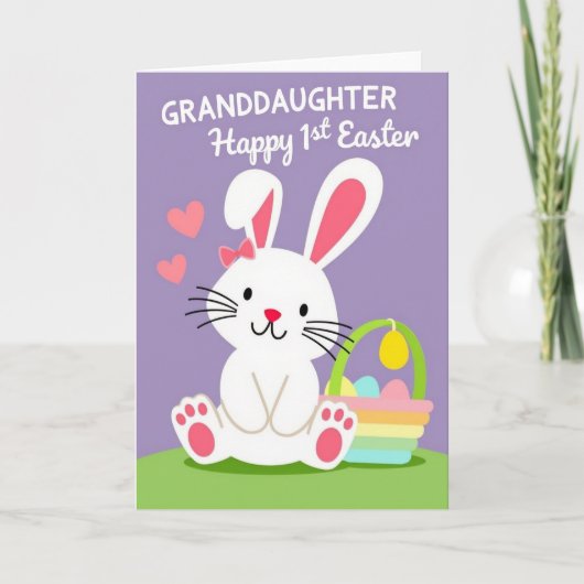Granddaughter First Easter Art Card Kaart (Voorkant)