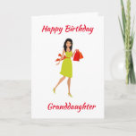 "GRANDDAUGHTER" HAPPY BIRTHDAY-KAART KAART<br><div class="desc">VERTEL UW ***GRANDDAUGHTER *** "MET DEZE KAART" DAT U HAAR EEN "ZEER HOOGSTE GROTE DAG" WENST EN U **LIEFT VAN** HAAR. BEDANKT VOOR EEN VAN MIJN ACHT STORES.</div>