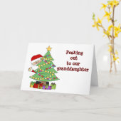 **GRANDDAUGHTER** HOOP DAT SANTA "GOED VOOR U IS" KAART (Gele Bloem)