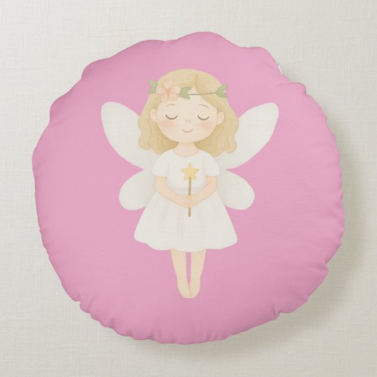 Granddaughter Prayer From Grandma Rond Kussen (Achterkant)