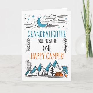 Granddaughter Summer Camp One Happy Camper Kaart
