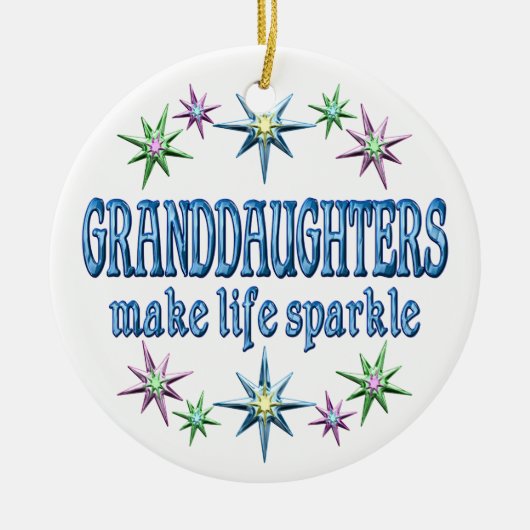 Granddaughters Sparkle Keramisch Ornament (Voorkant)