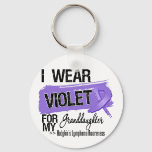 Granddochter Hodgkins Lymphoma Ribbon Sleutelhanger