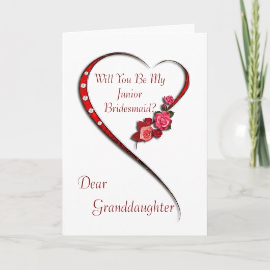 Granddochter Junior Bridesmaid nodigt (Voorkant)