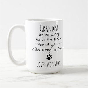 Granddog Personalized Pet Photo Funny Dog Grandpa Koffiemok