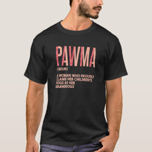 Granddogs Beste Hond Oma Pawma  4 T-shirt