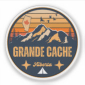Grande Cache, Alberta Sticker (Voorkant)