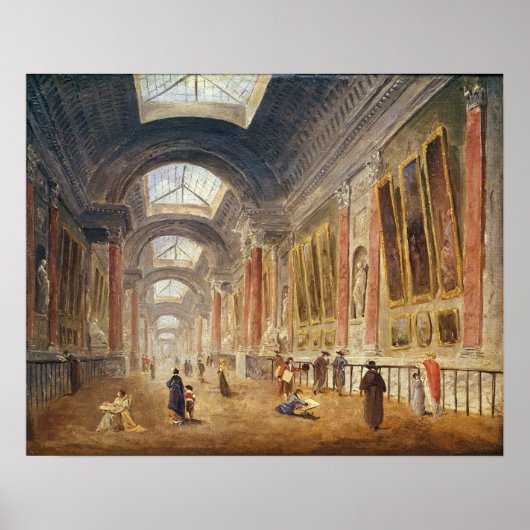Grande Galerie van het Louvre Poster (Voorkant)