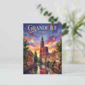 Grande Île Frankrijk Briefkaart (Staand voorkant)
