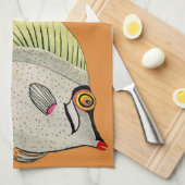 Grande Poisson Hand Towel Theedoek (Quarter Fold)